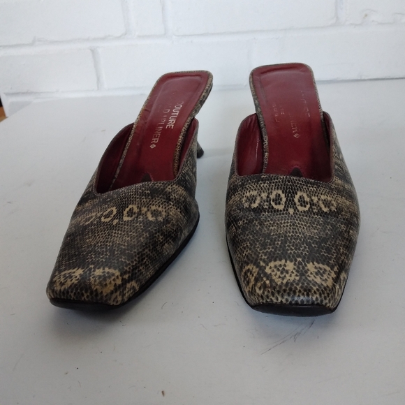 Donald Pliner snake design heels 8.5 - Picture 2 of 6